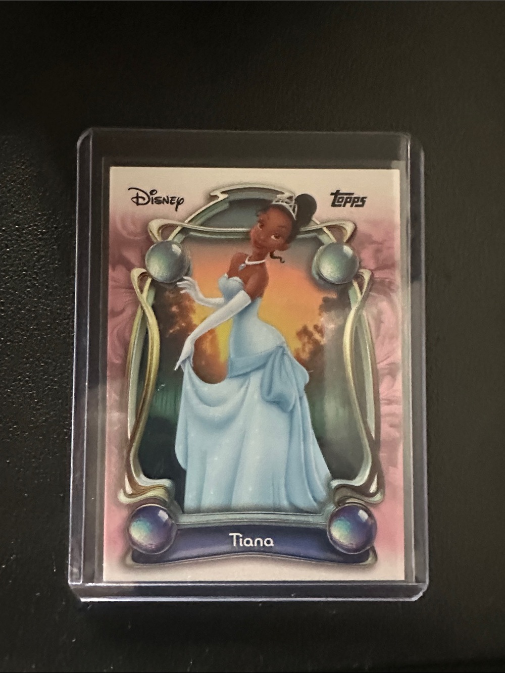 Topps Tiana Art Print - Light Blue & Pink Accents